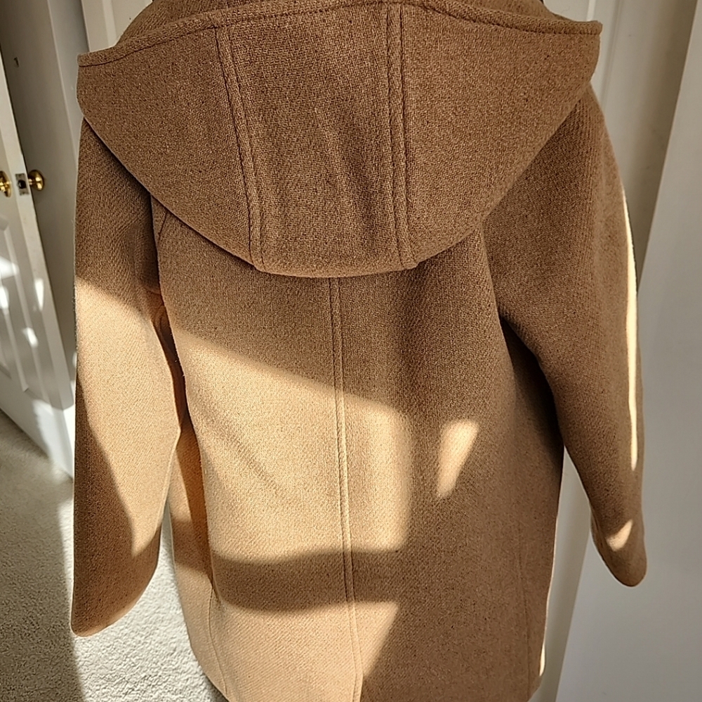 J Crew Retail Tan Winter Coat Nello Gori SZ 6P - Picture 3 of 4